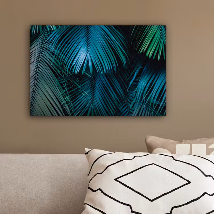 Bladeren - Tropisch - Jungle canvas 2cm klein -sfeer3