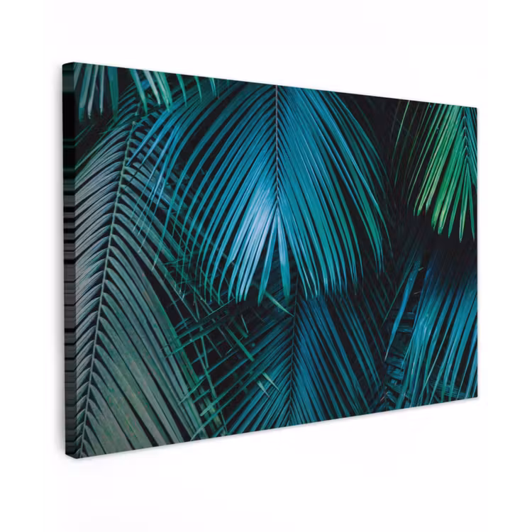 Bladeren - Tropisch - Jungle -  Natuur canvas 2cm klein -z3d
