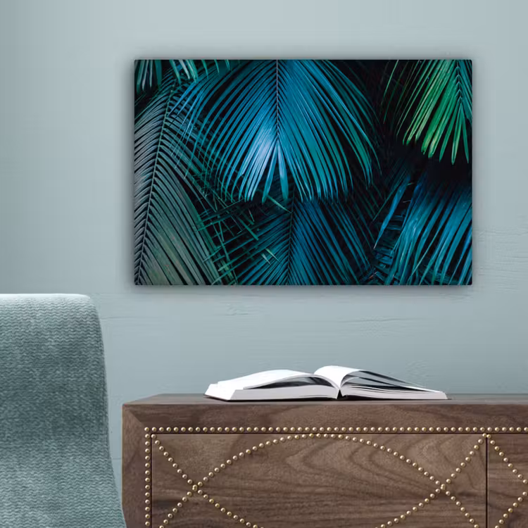 Bladeren - Tropisch - Jungle -  Natuur canvas 2cm klein -sfeer4