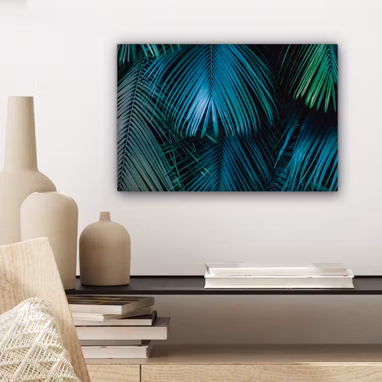 Bladeren - Tropisch - Jungle -  Natuur canvas 2cm klein -sfeer6