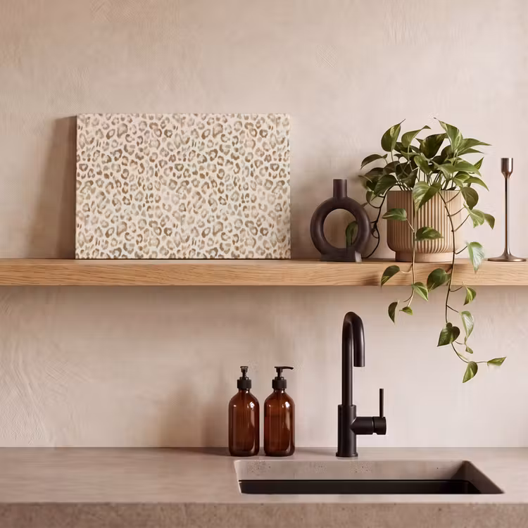 Luipaard - Klassiek - Beige canvas 2cm klein 34 -sfeer3