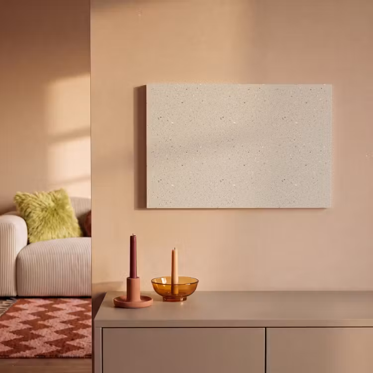 Lichtbeige - Terrazzo - Grijs canvas 2cm klein 34 -sfeer1