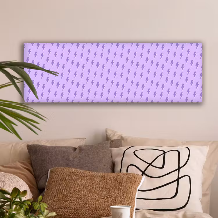 Bliksem - Paars - Lila canvas 2cm klein 828 -sfeer1