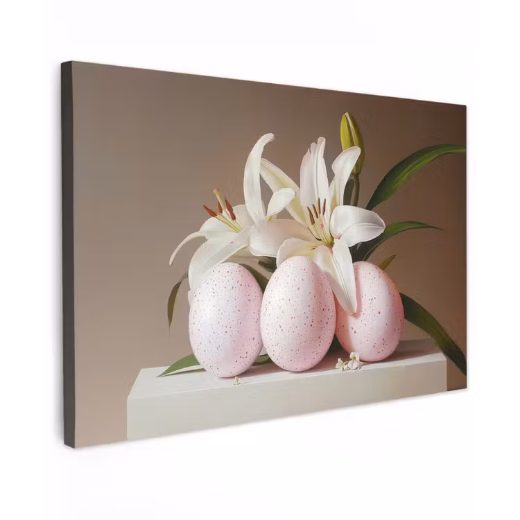 Lelies - Eieren - Pasen canvas 2cm klein -z3d