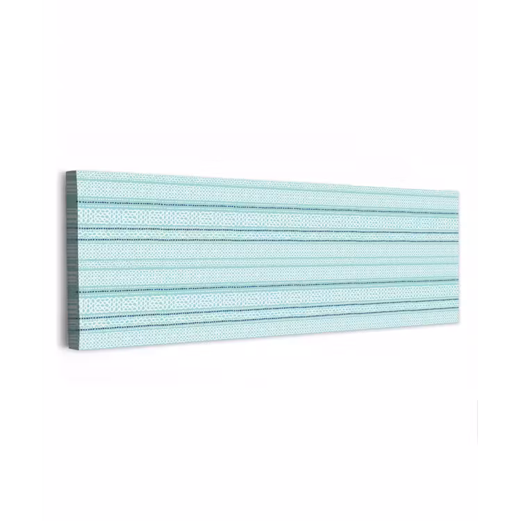 Lijnen - Blauwgroen - Patroon canvas 2cm klein 828 -z3d