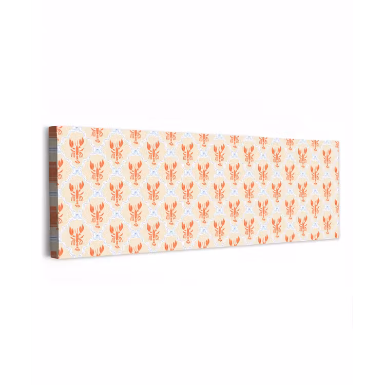 Zee - Kreeft  - Blauw - Geel - Oranje canvas 2cm klein 828 -z3d