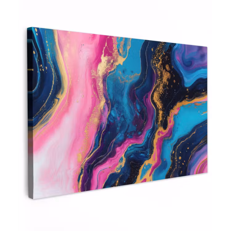 Marmer - Modern - Goud canvas 2cm klein -z3d