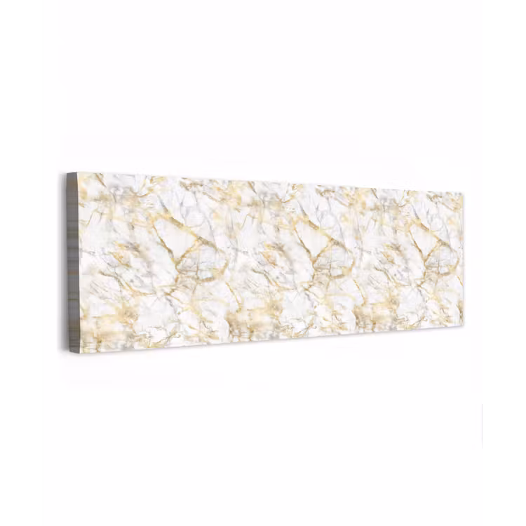 Marmer - Wit - Expressief - Goudaccenten canvas 2cm klein 828 -z3d