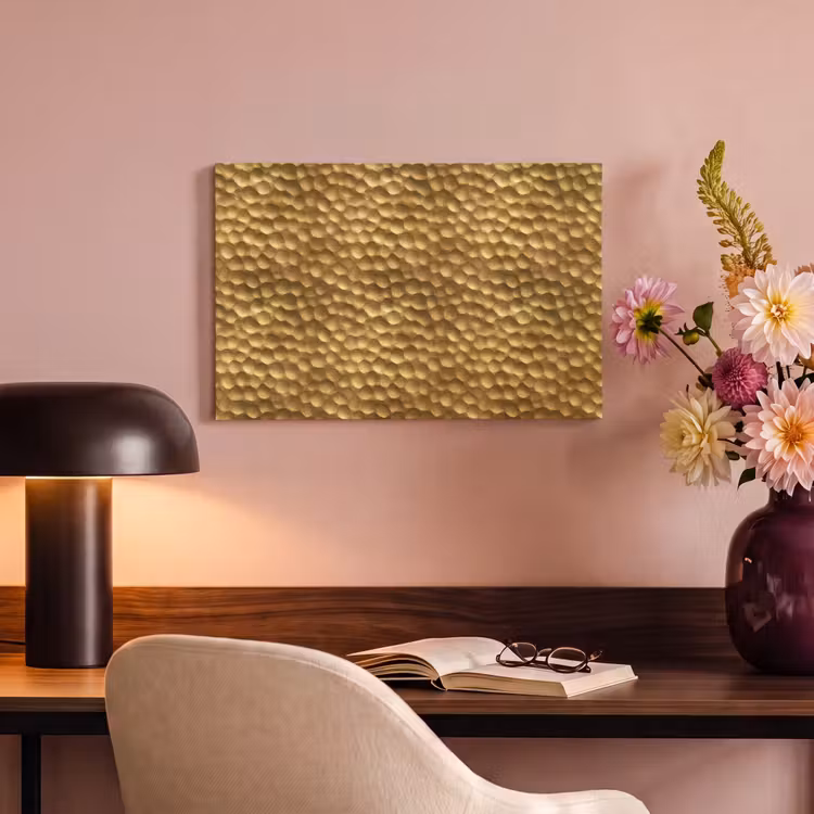 Metaal - Dynamisch - Goud canvas 2cm klein 34 -sfeer4