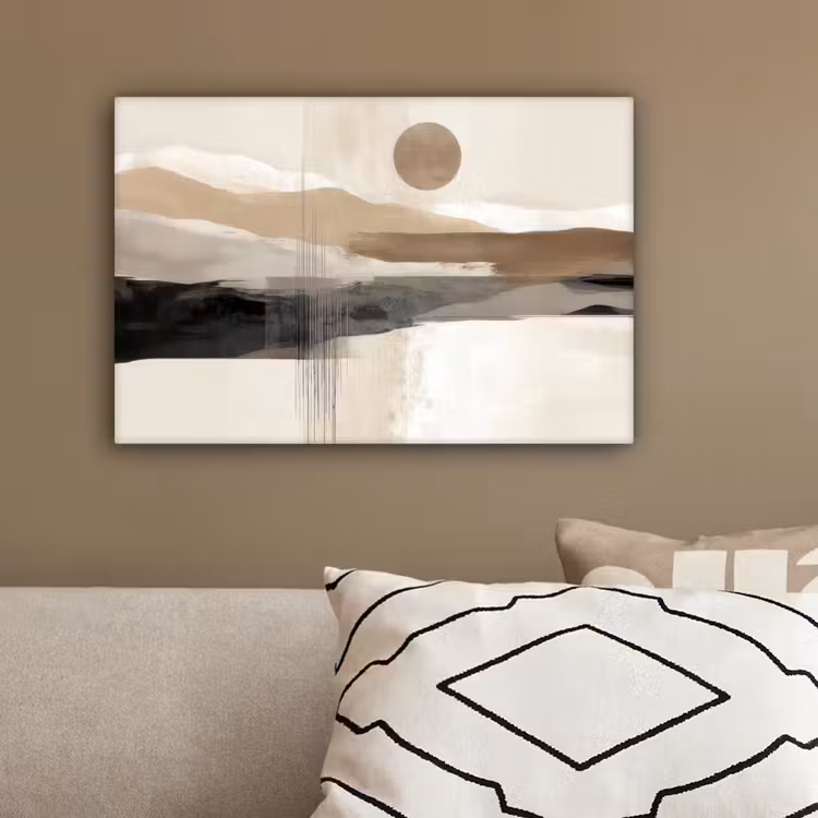 Minimalistisch - Landschap - Dimensie canvas 2cm klein -sfeer3