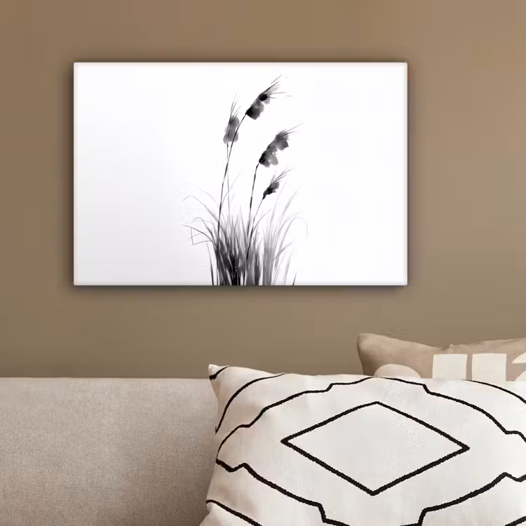 Minimalistisch - Stelen - Wit canvas 2cm klein -sfeer3