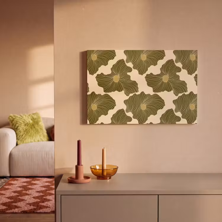 Modern - Abstract - Groen canvas 2cm klein 34 -sfeer1