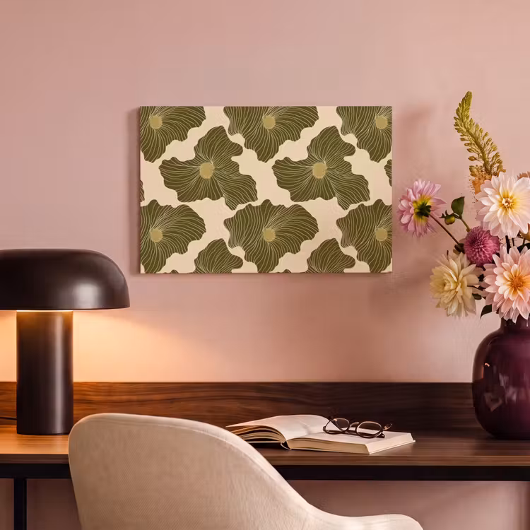 Modern - Abstract - Groen canvas 2cm klein 34 -sfeer4