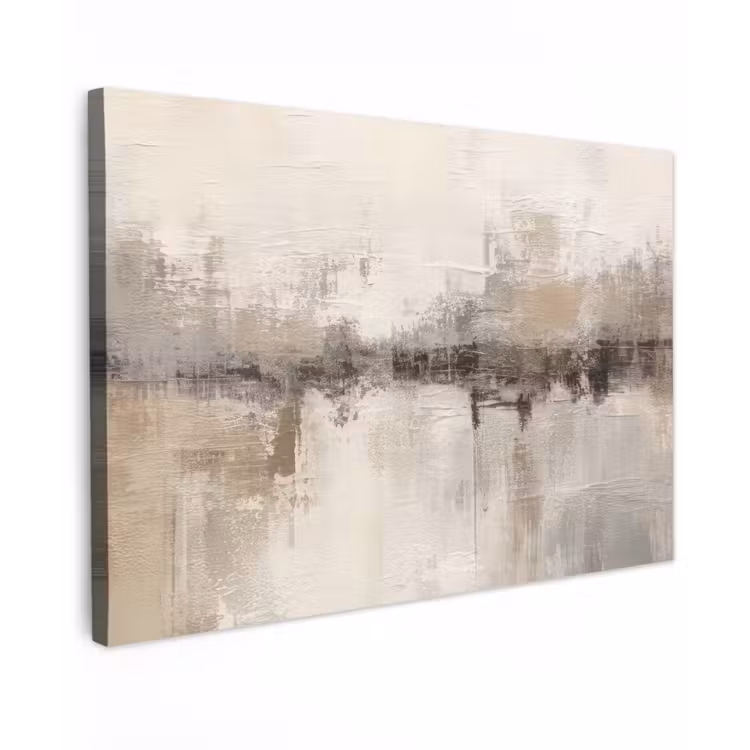 Moderne kunst - Abstract - Beige canvas 2cm klein -z3d