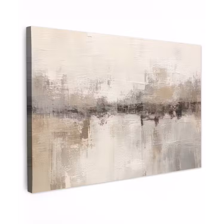 Moderne kunst - Abstract - Beige canvas 2cm klein -z3d