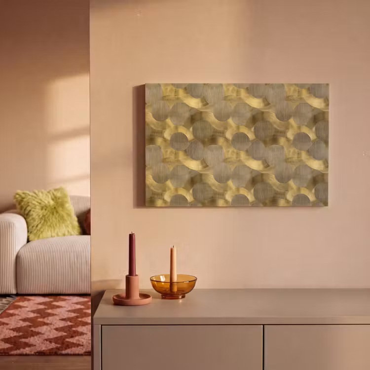 Modern - Geometrisch - Goud canvas 2cm klein 34 -sfeer1