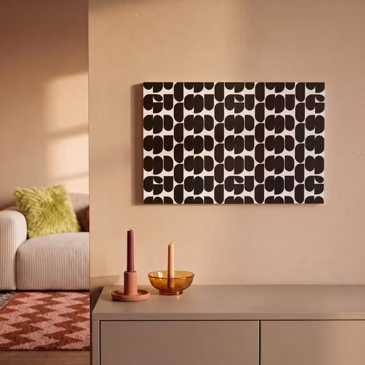 Modern - Patroon - Zwart canvas 2cm klein 34 -sfeer1