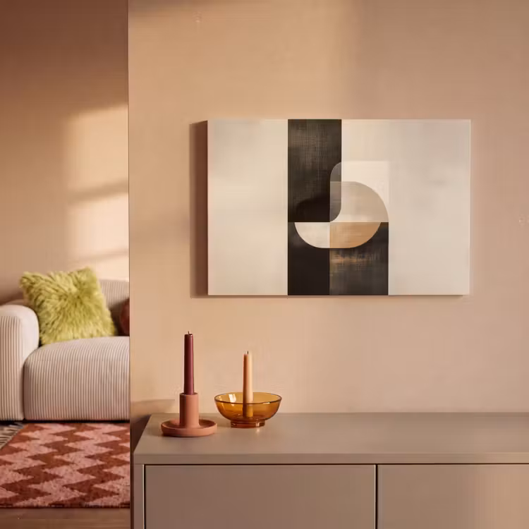 Modern - Vierkant - Vormen canvas 2cm klein -sfeer1