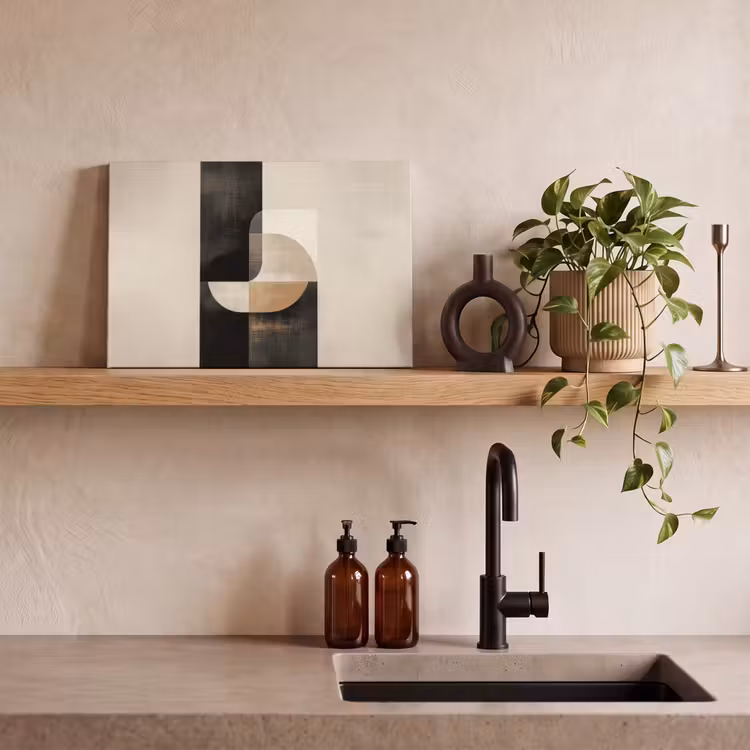 Modern - Vierkant - Vormen canvas 2cm klein -sfeer3