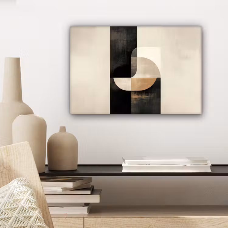 Modern - Vierkant - Vormen canvas 2cm klein -sfeer6