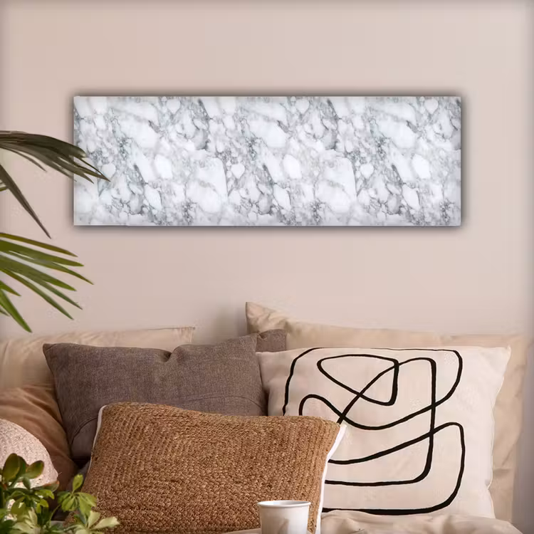 Mozaïek - Marmer - Wit - Onregelmatig canvas 2cm klein 828 -sfeer1