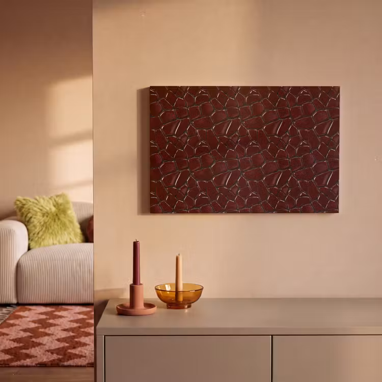 Mozaïek - Tegel - Bordeauxrood canvas 2cm klein 34 -sfeer1