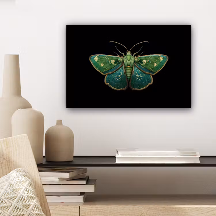 Mot - Levendig - Groen canvas 2cm klein -sfeer6