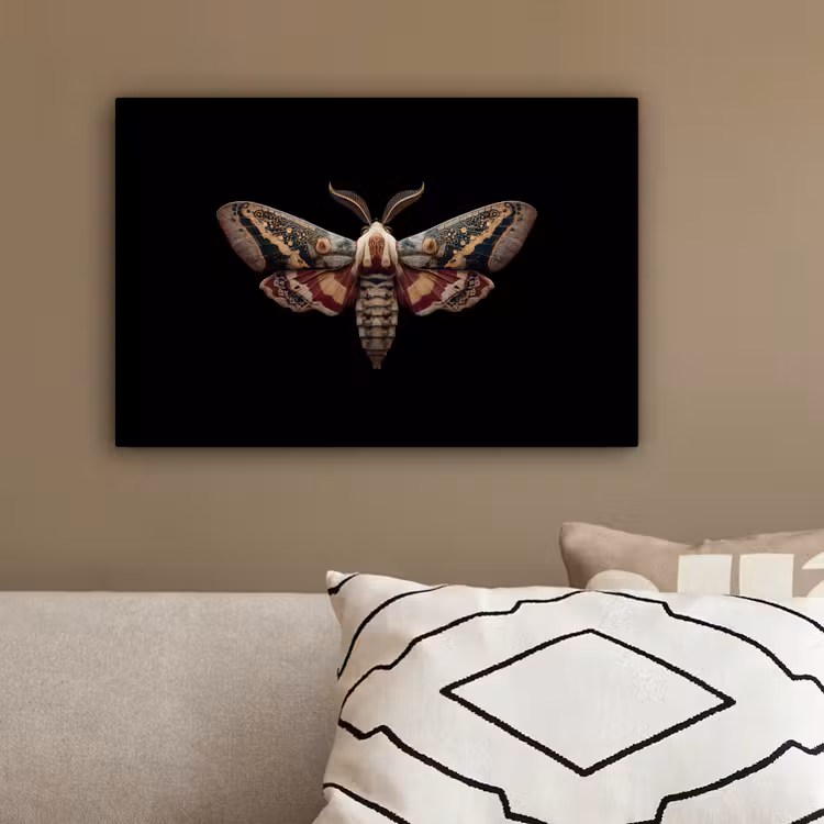 Mot - Oosterse patronen - Sierlijk canvas 2cm klein -sfeer3