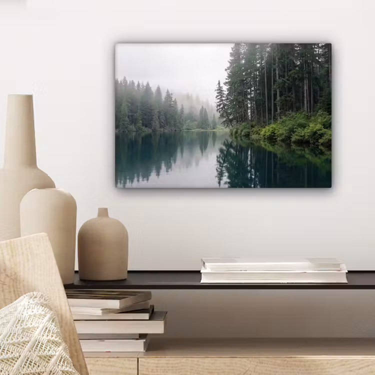 Bergen - Meer - Bos canvas 2cm klein -sfeer6