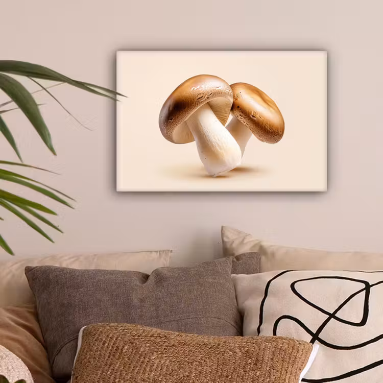 Champignons - Zacht - Beige canvas 2cm klein -sfeer1