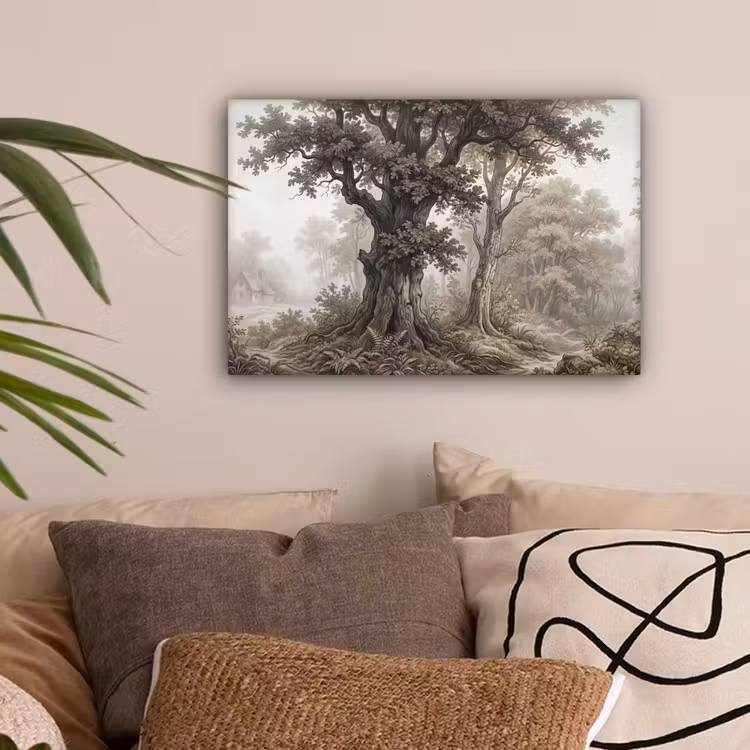 Natuur - Bos - Eik canvas 2cm klein -sfeer1