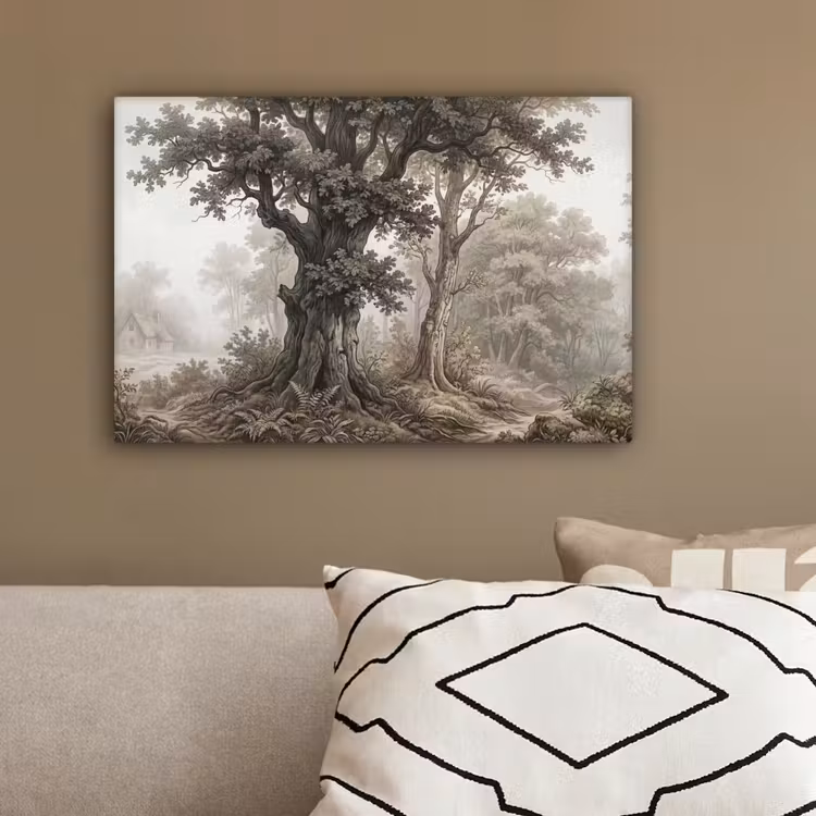 Natuur - Bos - Eik canvas 2cm klein -sfeer3