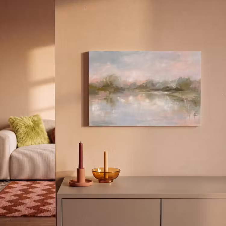 Natuur - Landschap - Abstract - Water - Groen canvas 2cm klein -sfeer1