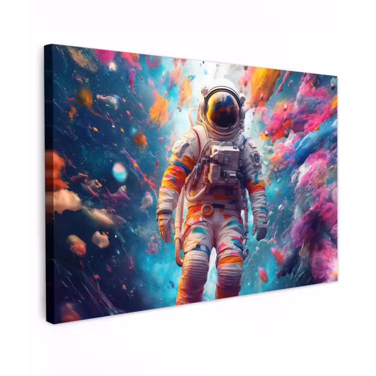Neon - Meteoriet - Neon - Astronaut canvas 2cm klein -z3d