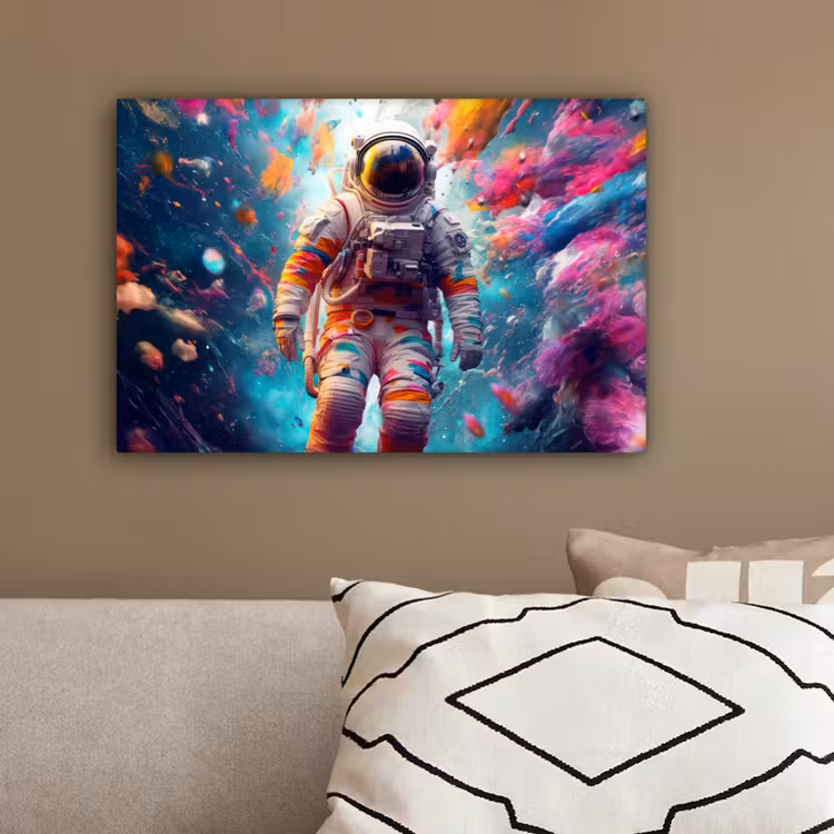 Neon - Meteoriet - Neon - Astronaut canvas 2cm klein -sfeer3