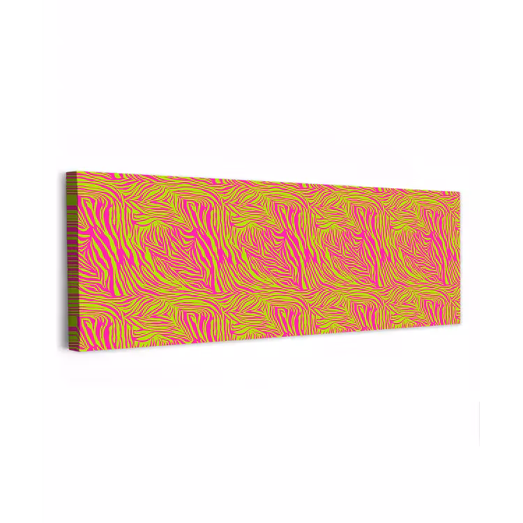 Neon - Zebra - Roze - Groen canvas 2cm klein 828 -z3d