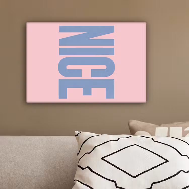 Nice - Paars - Roze canvas 2cm klein -sfeer1