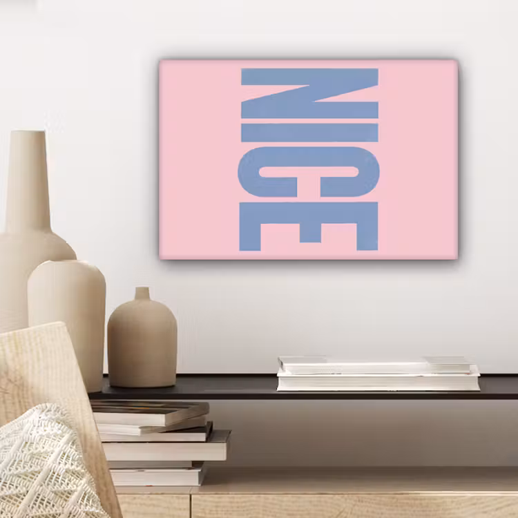 Nice - Paars - Roze canvas 2cm klein -sfeer3
