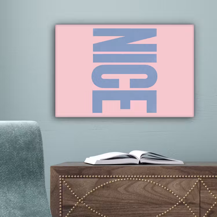 Nice - Paars - Roze canvas 2cm klein -sfeer4