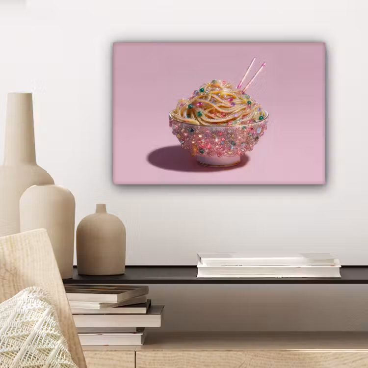 Noodles - Edelstenen - Stokjes - Roze canvas 2cm klein -sfeer6