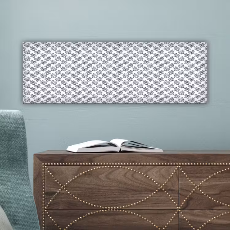 Oceaan - Koraal - Blauw - Wit canvas 2cm klein 828 -sfeer4