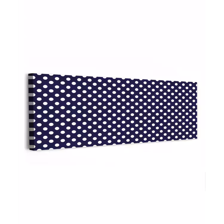 Oceaan - Stippen - Blauw - Wit canvas 2cm klein 828 -z3d