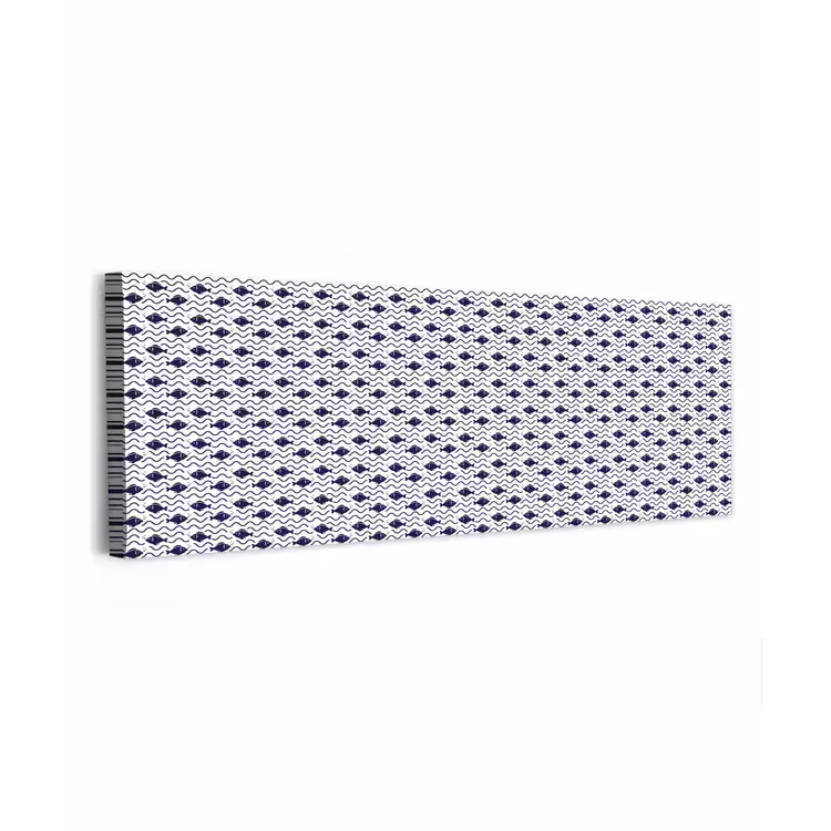 Oceaan - Visachtig - Blauw - Wit canvas 2cm klein 828 -z3d