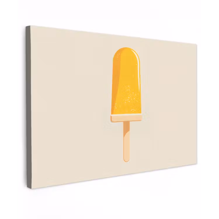 Oranje - Stokje - Waterijsje canvas 2cm klein -z3d