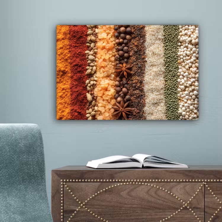 Banen - Verticaal - Kruiden - Variatie canvas 2cm klein -sfeer4