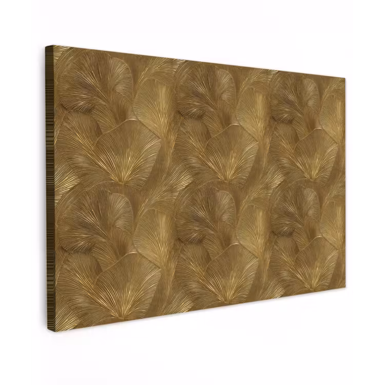 Organisch - Lijnen - Goud canvas 2cm klein 34 -z3d