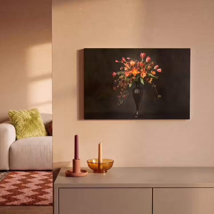 Sierlijk - Boeket - Vaas canvas 2cm klein -sfeer1