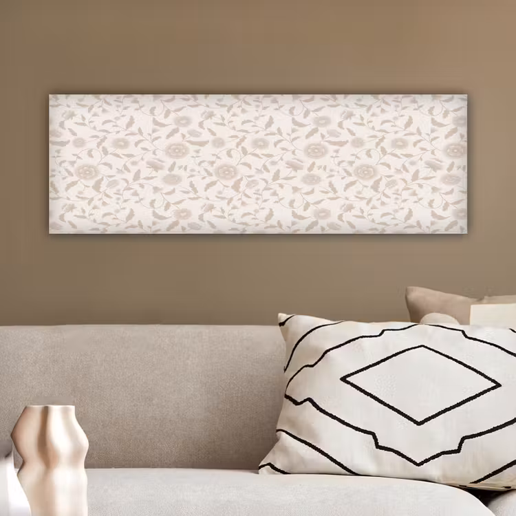 Sierlijk - Bloemen - Beige canvas 2cm klein 828 -sfeer3