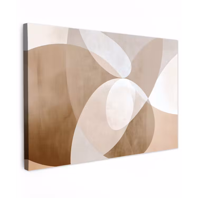 Ovale vormen - Transparant - Zachte overgang canvas 2cm klein -z3d