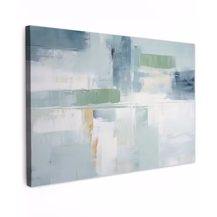 Verf - Moderne kunst - Abstract - Grijs canvas 2cm klein -z3d